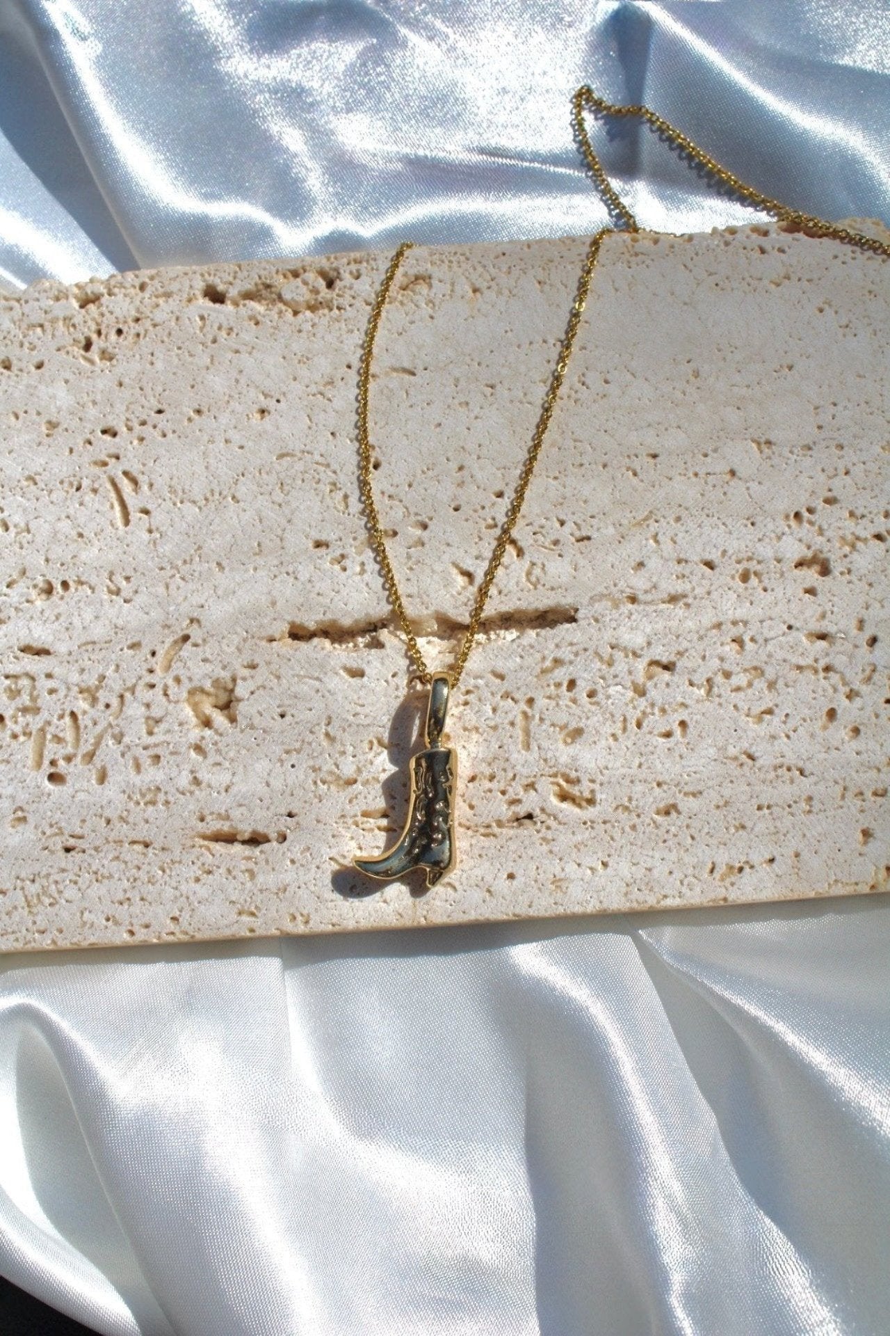Wild West Boot Charm Necklace