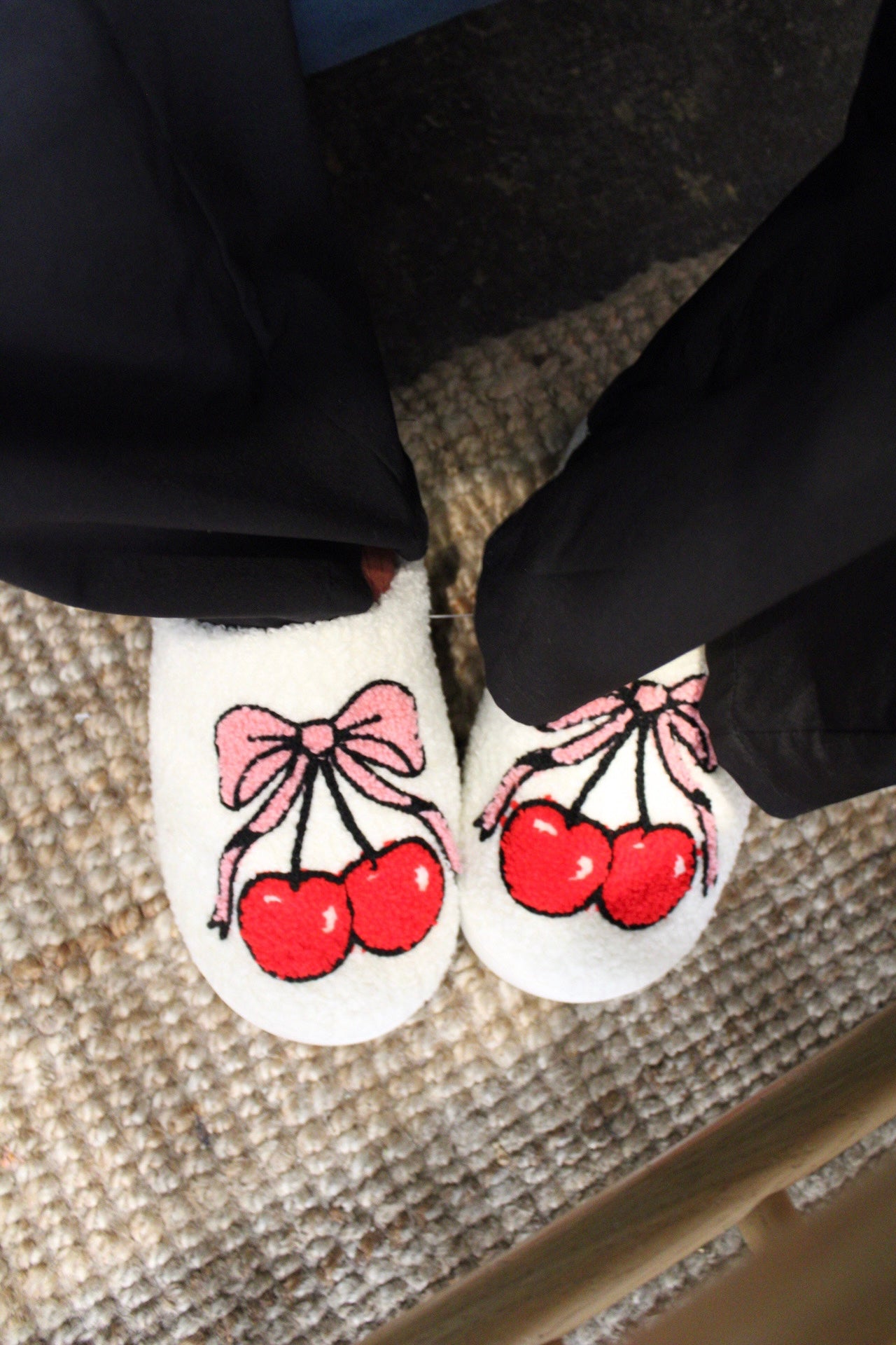 Bowtiful Cherry Slippers