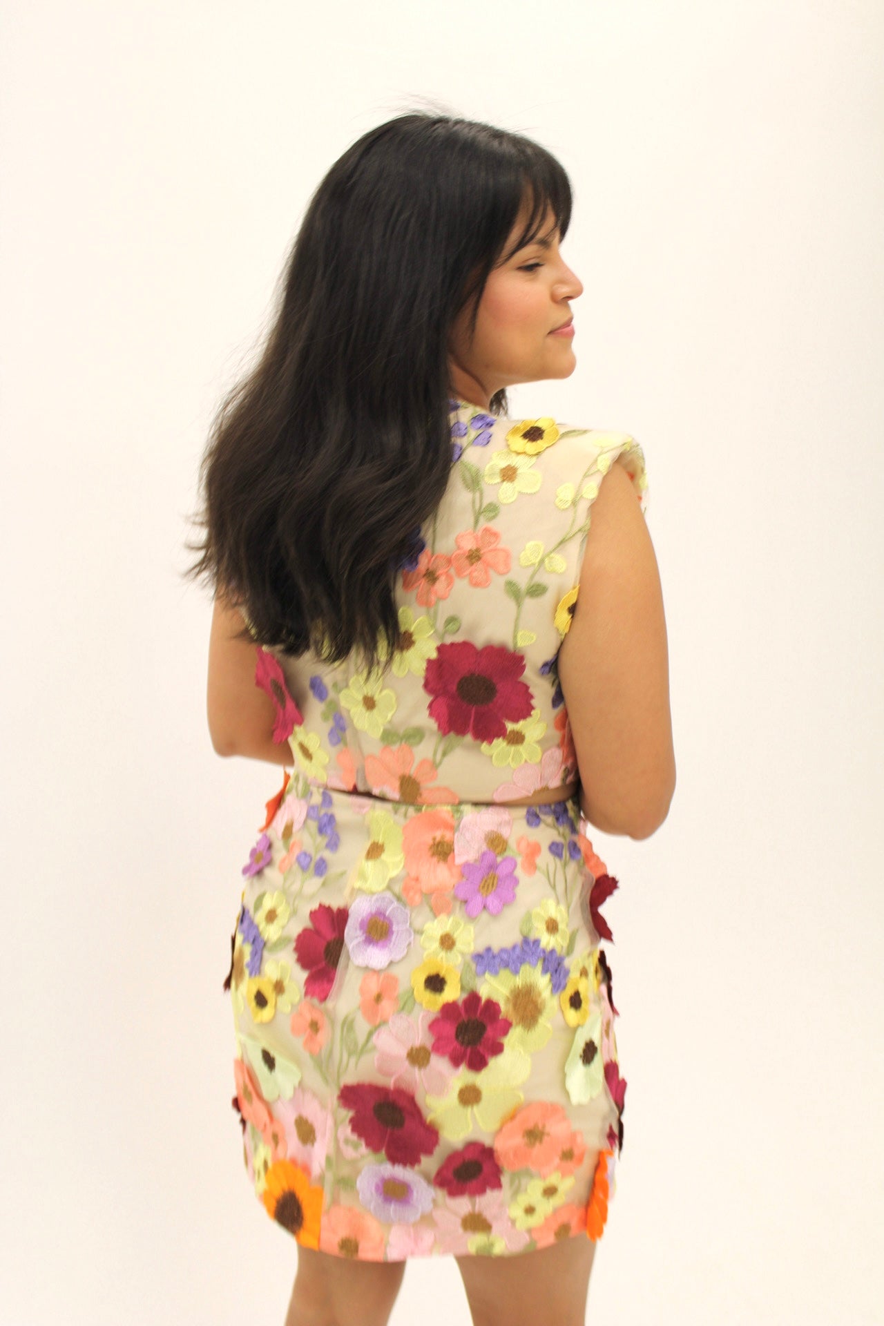 Blossom Embroidered Skirt Set
