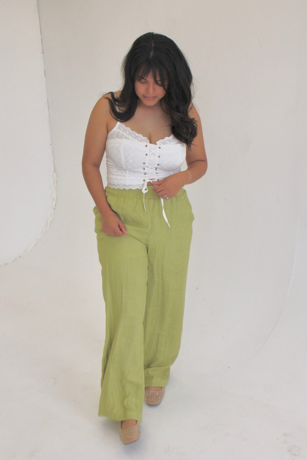 Embroidered Eyelet Dainty Lace Top