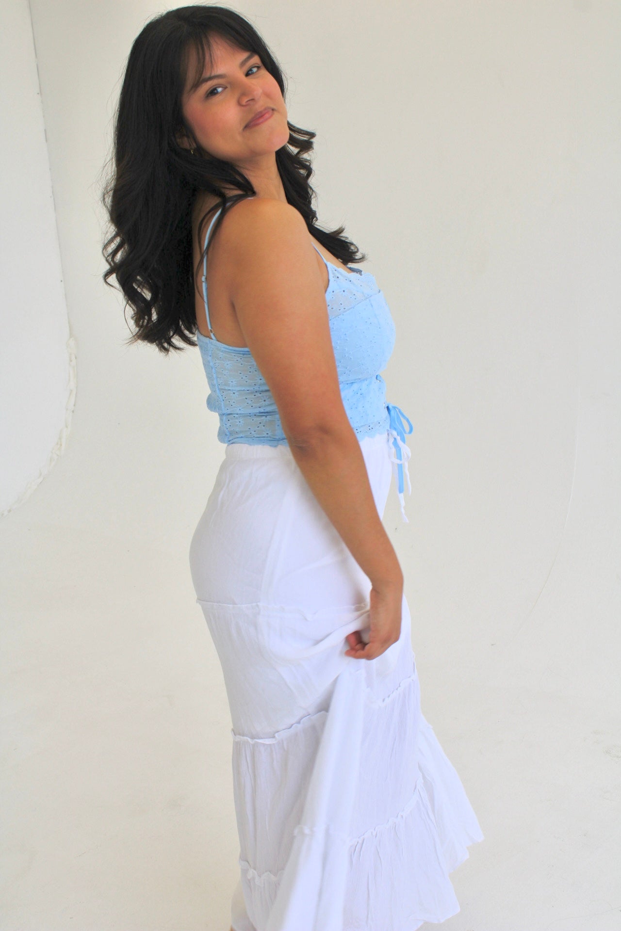 Embroidered Eyelet Dainty Lace Top