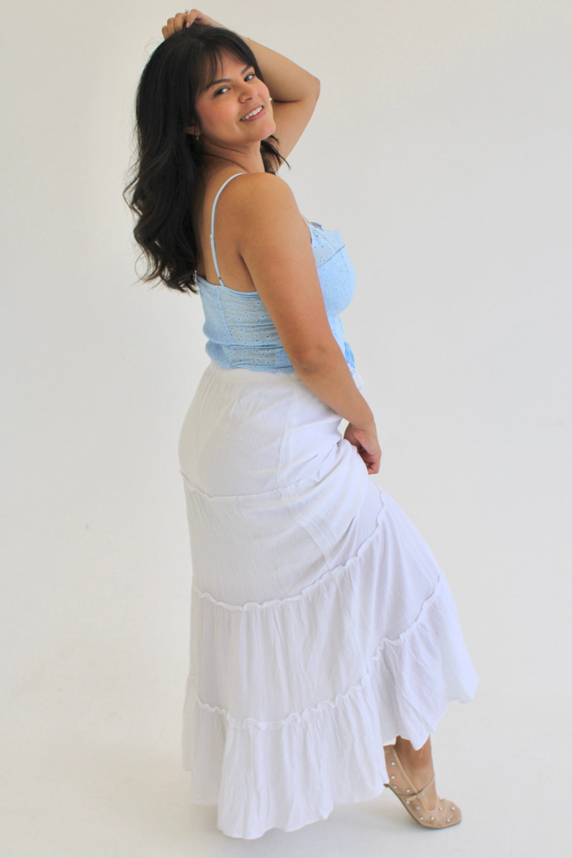 Embroidered Eyelet Dainty Lace Top