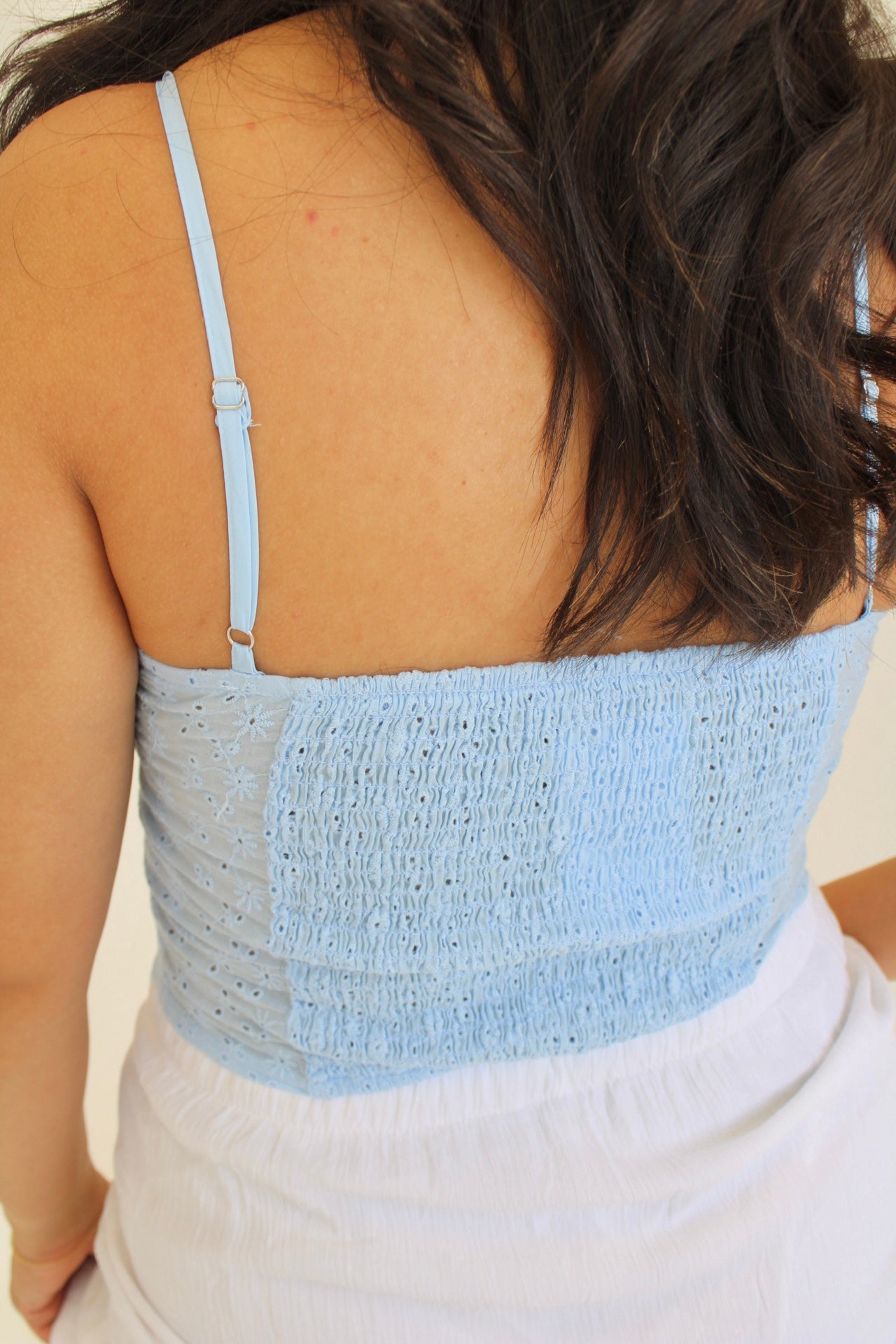 Embroidered Eyelet Dainty Lace Top