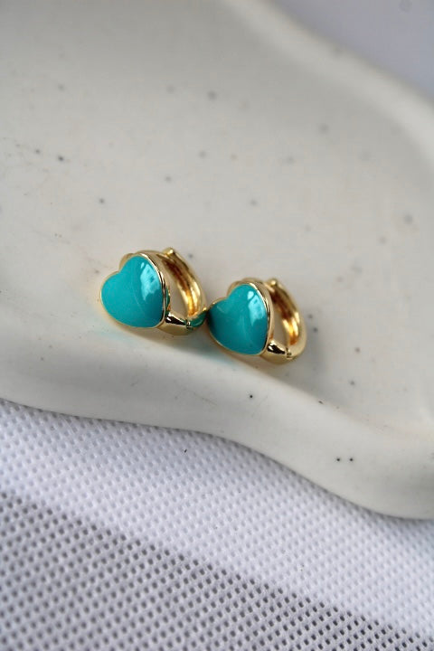 Love Tiffany Heart Huggies