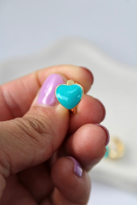 Love Tiffany Heart Huggies