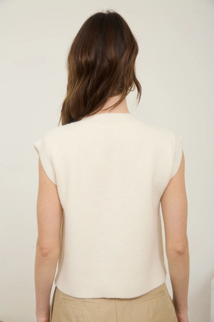 Noelle Gold Button Vest