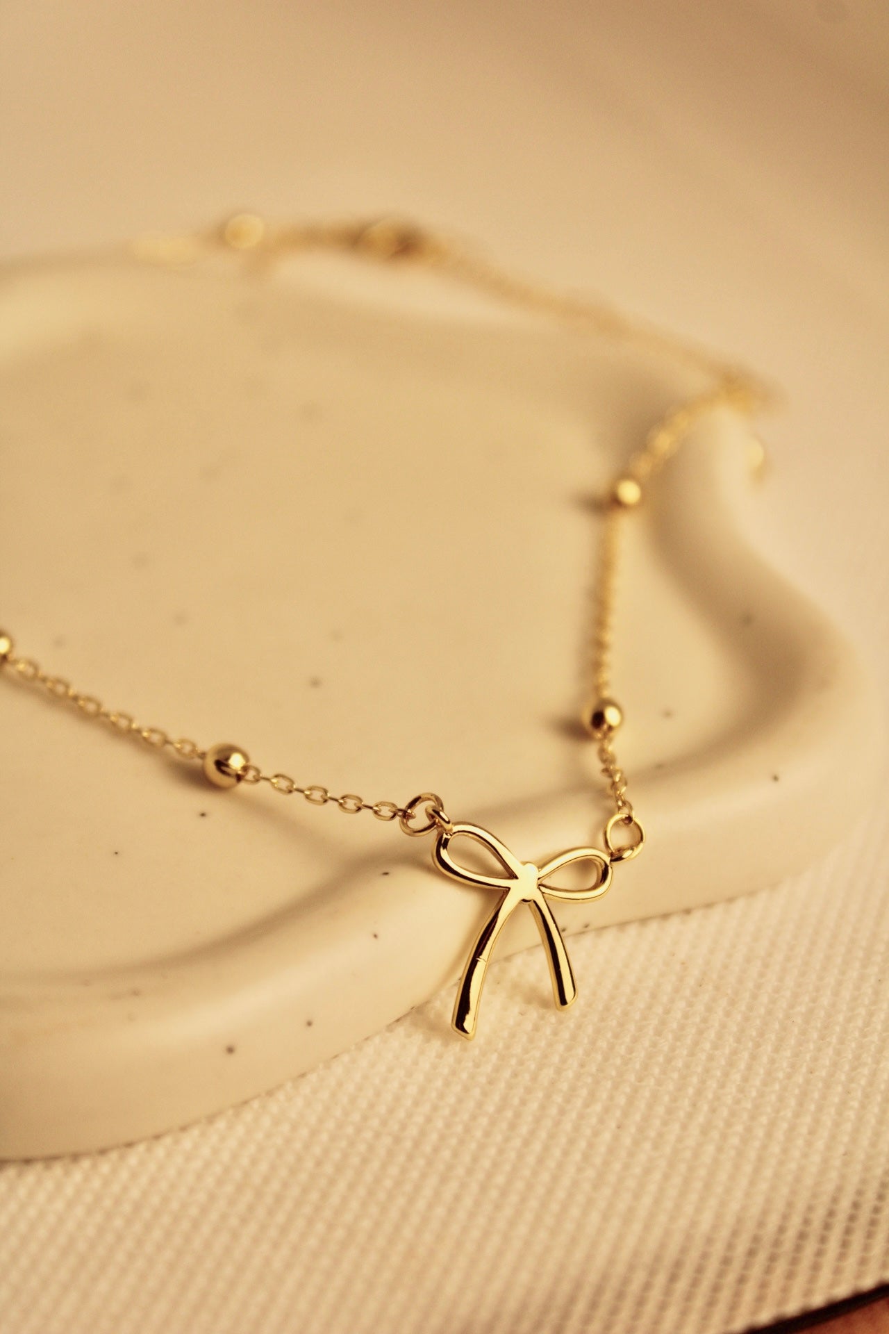 Reese Coquette Bow Necklace