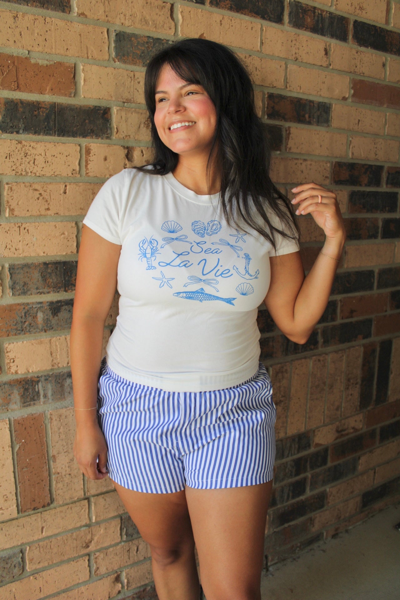 Luna Seaside Pinstripe Boxer Shorts