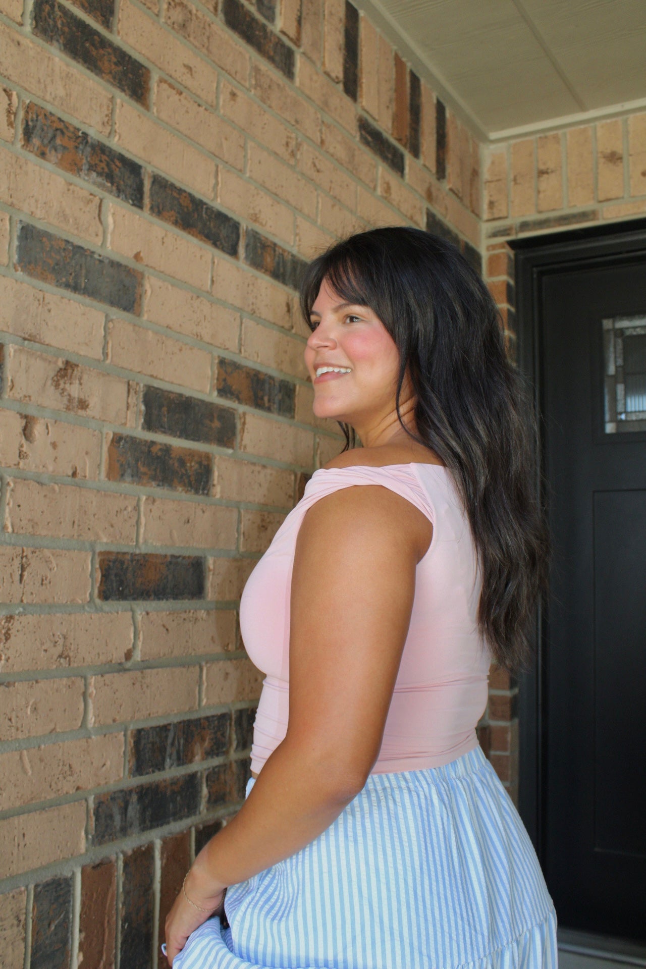Celia Contour Off The Shoulder Top