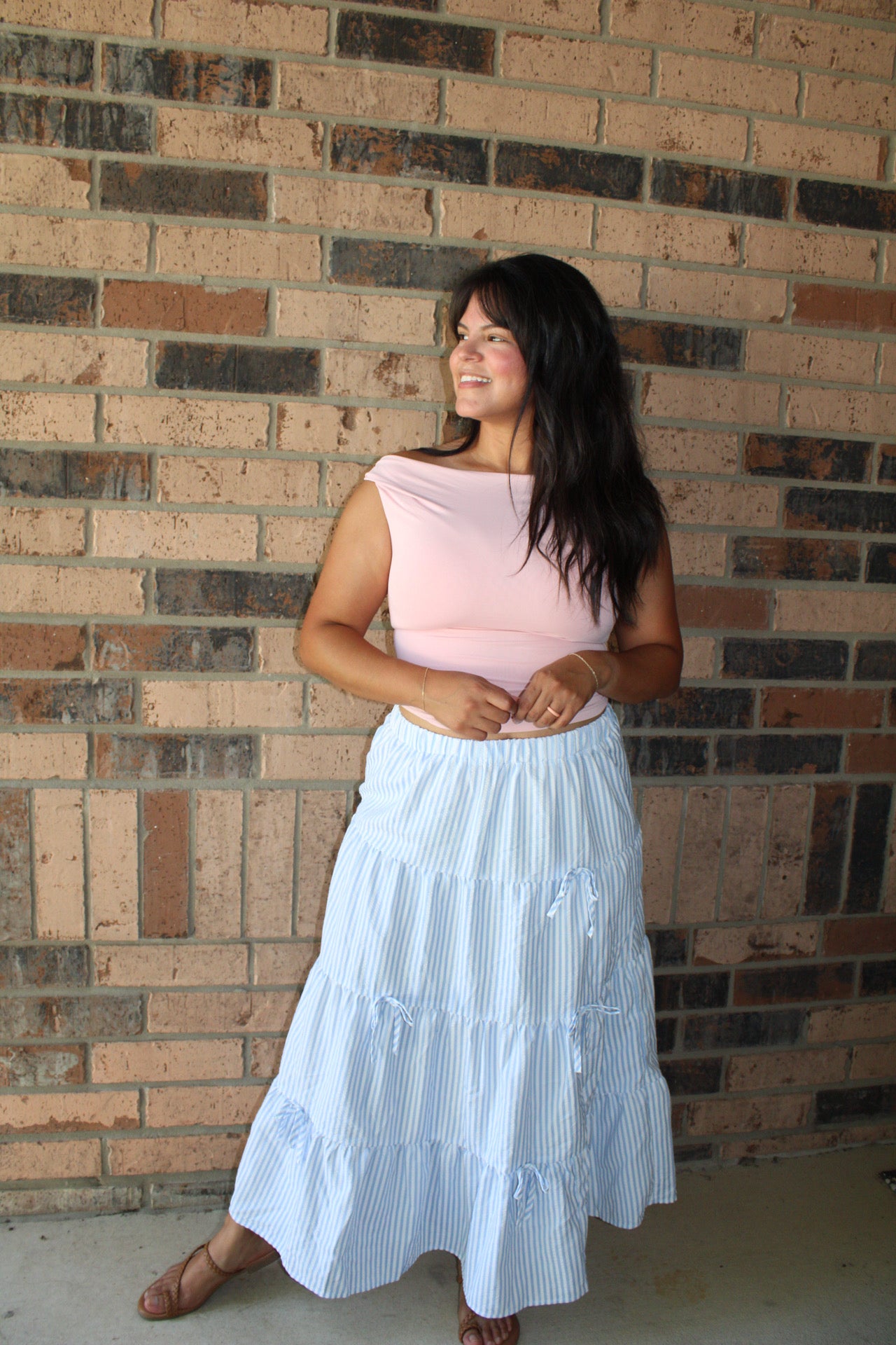 Celia Contour Off The Shoulder Top