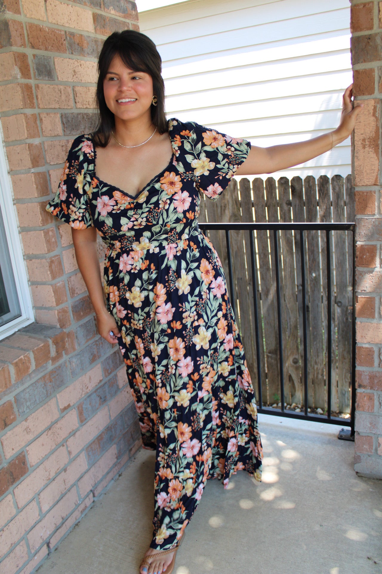 Daisy Floral Maxi Dress
