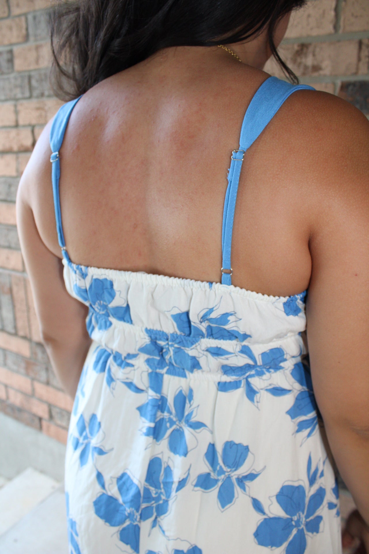 Lila Floral Sweetheart Midi Dress