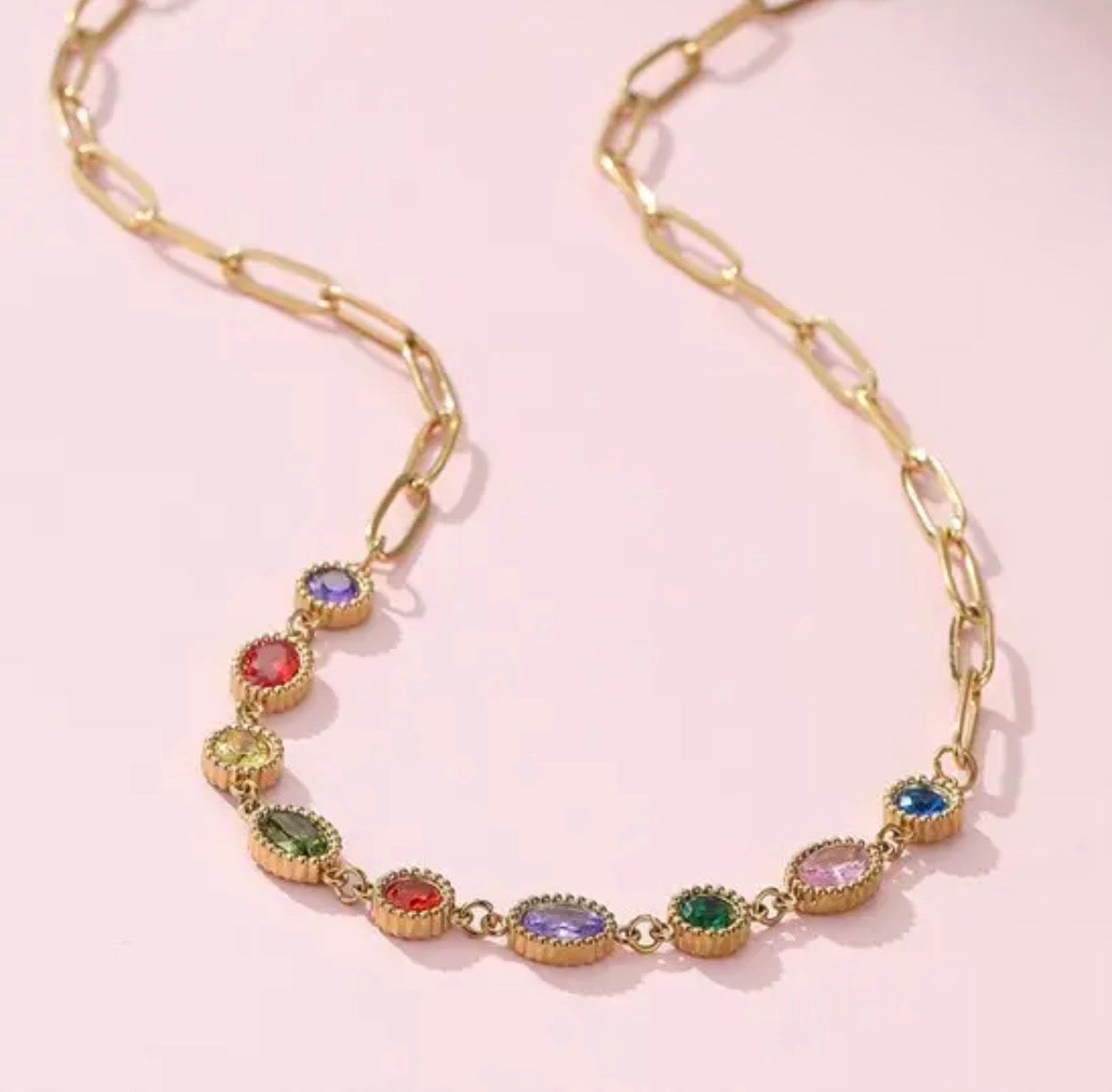 Belle Gemstome Vintage Necklace