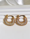 Elizabeth Glam Diamond Hoops