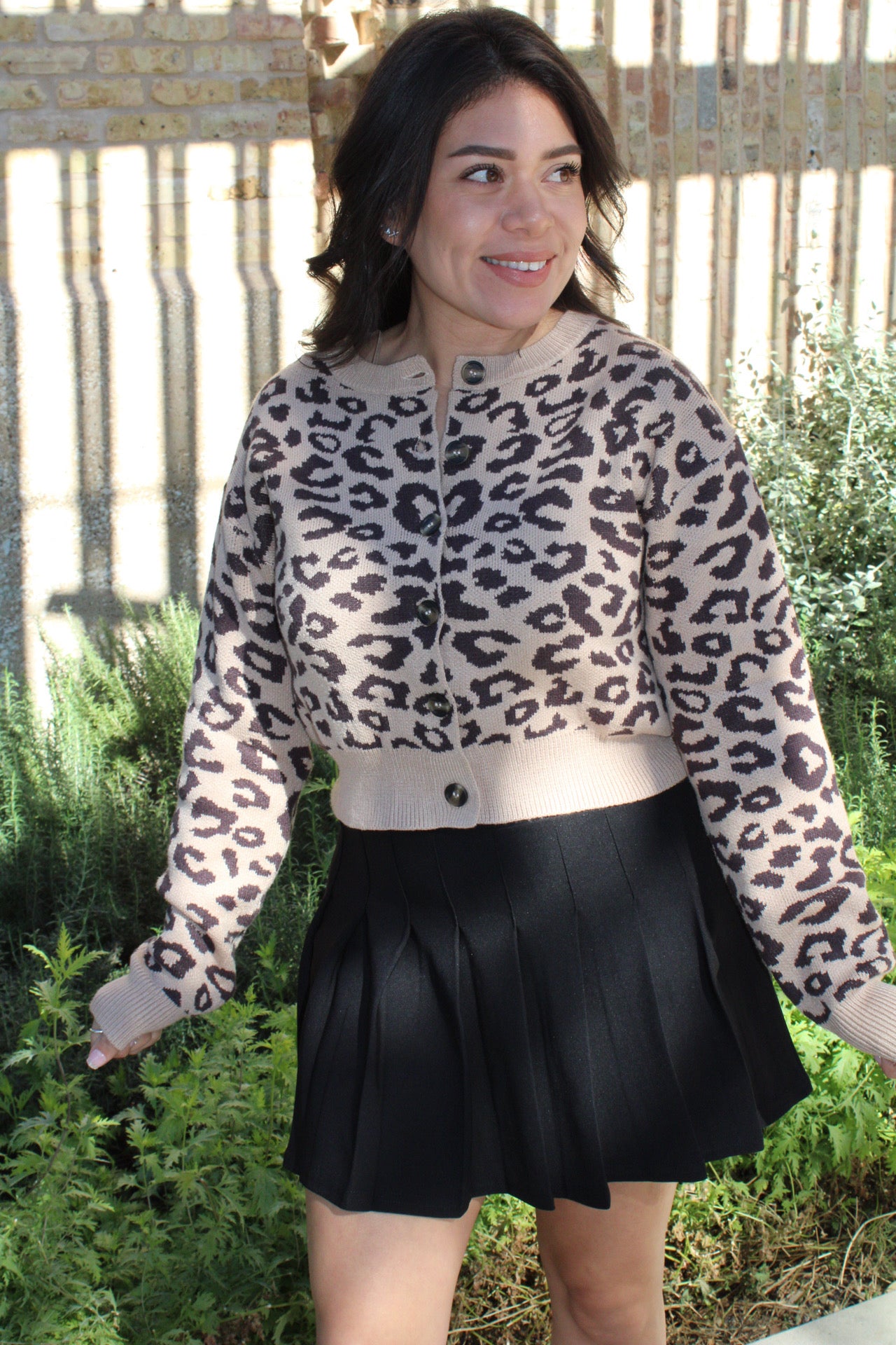 Carrie Leopard Cardigan