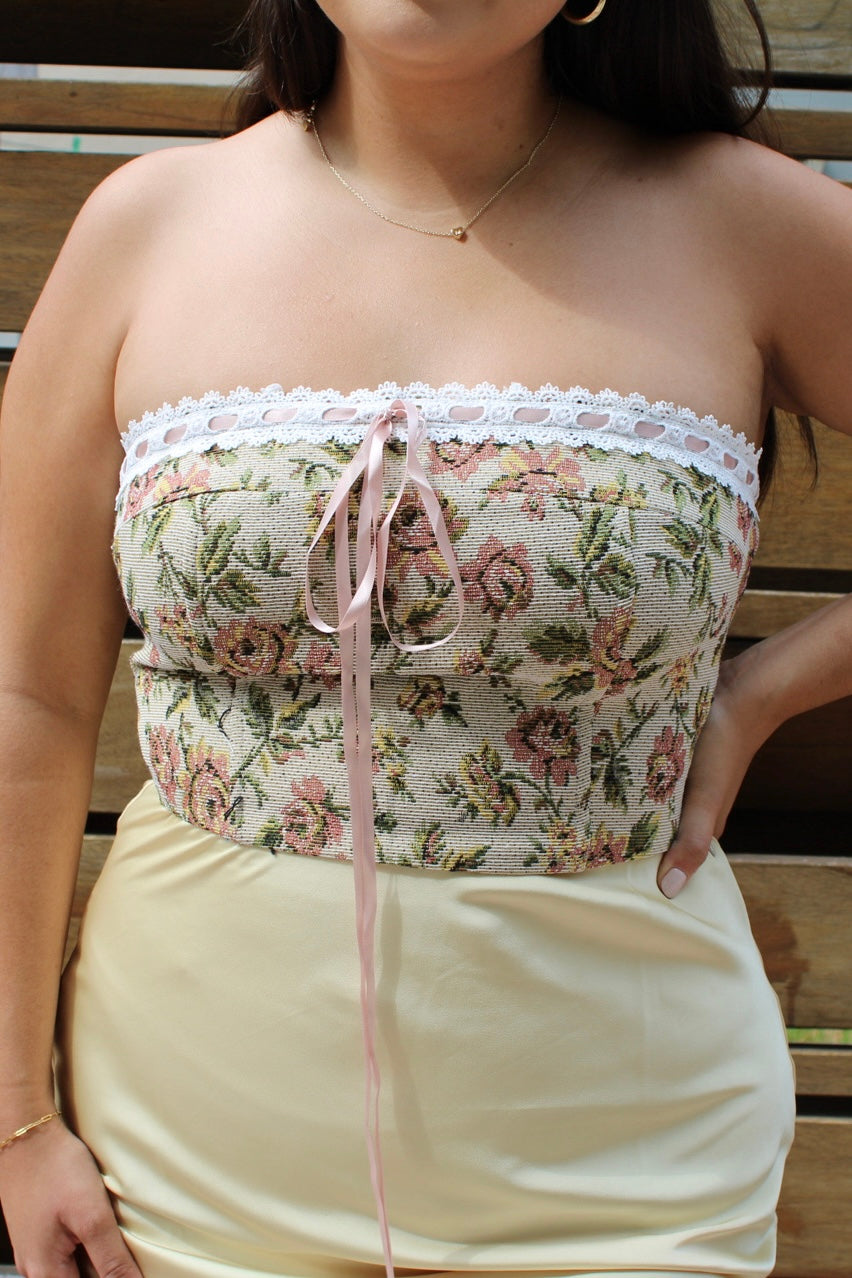 Le Rosé Corset Top