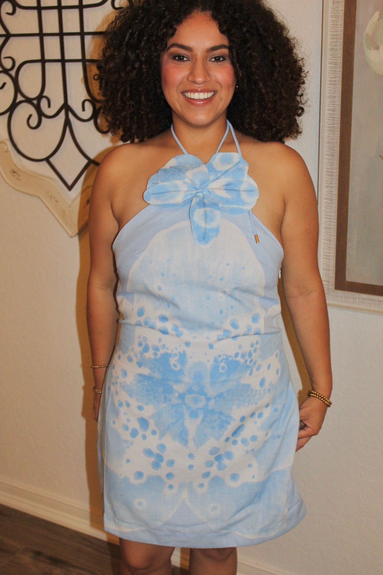 Alana Orchid Halter Dress