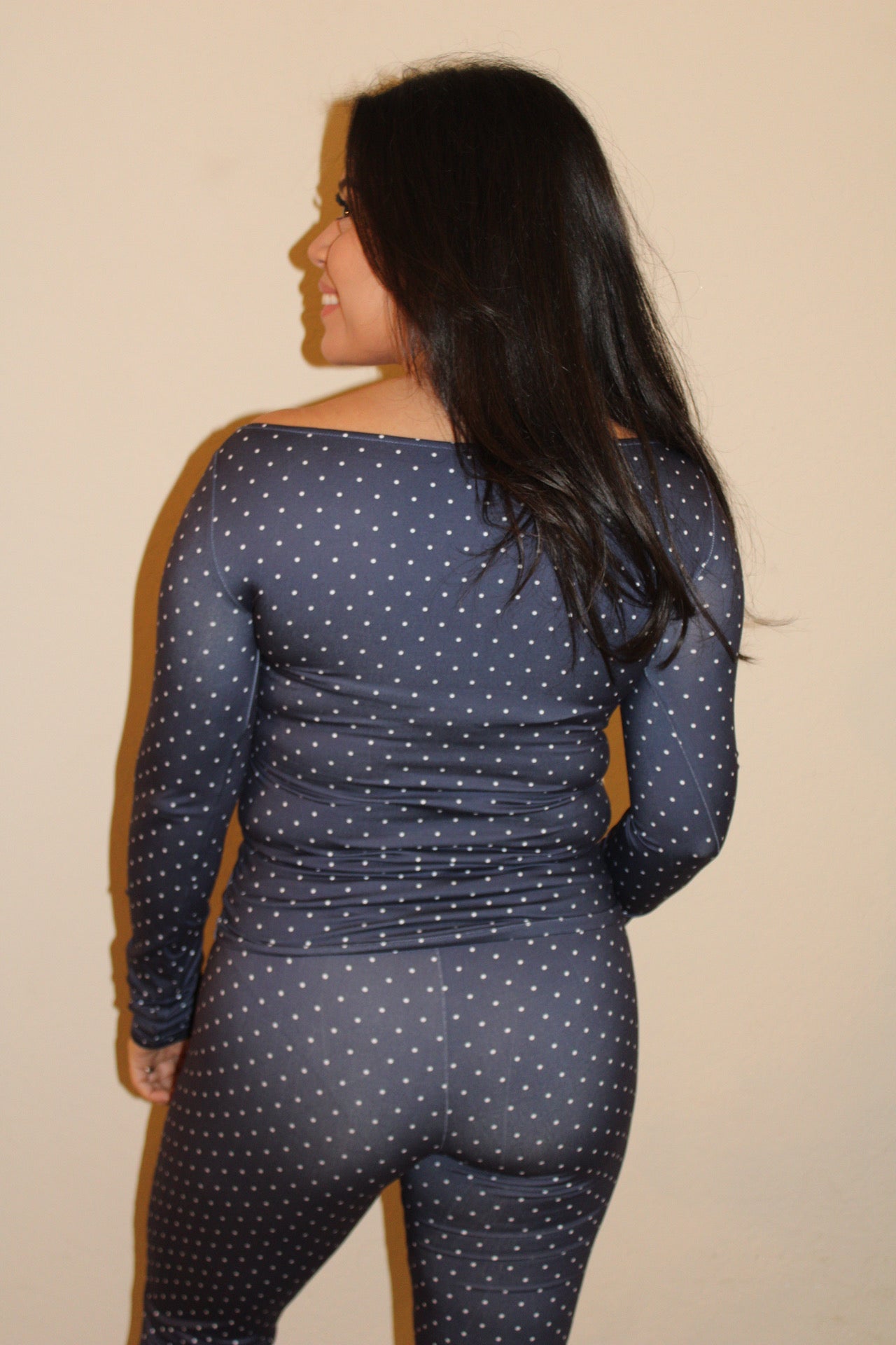 Jane Polka Dot Soft Knit Pant Set