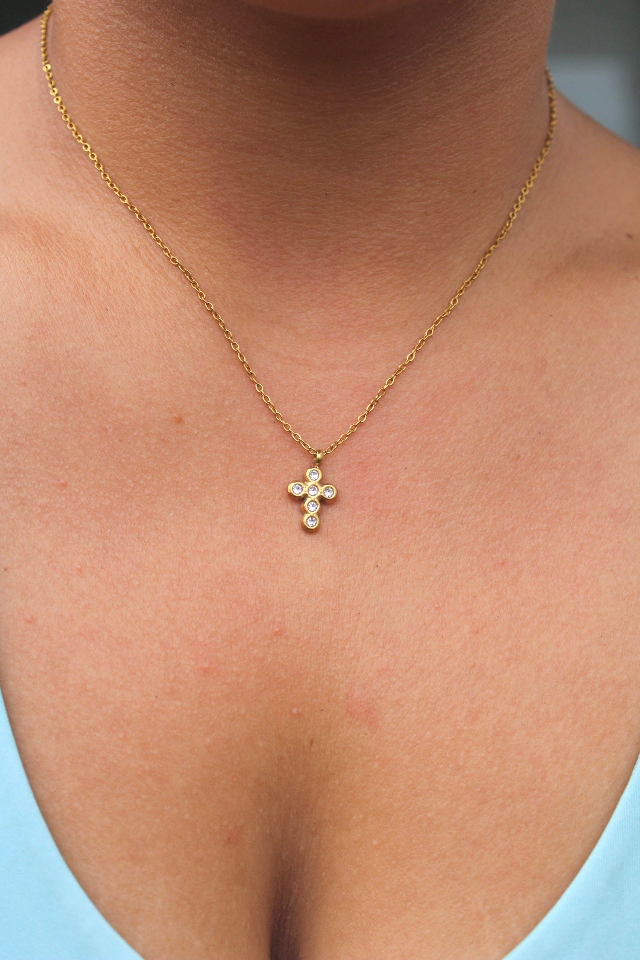 Dani Diamond Cross Necklace