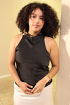 Maureen Satin Halter Top