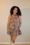Freya Vintage Floral Mini Flare Dress