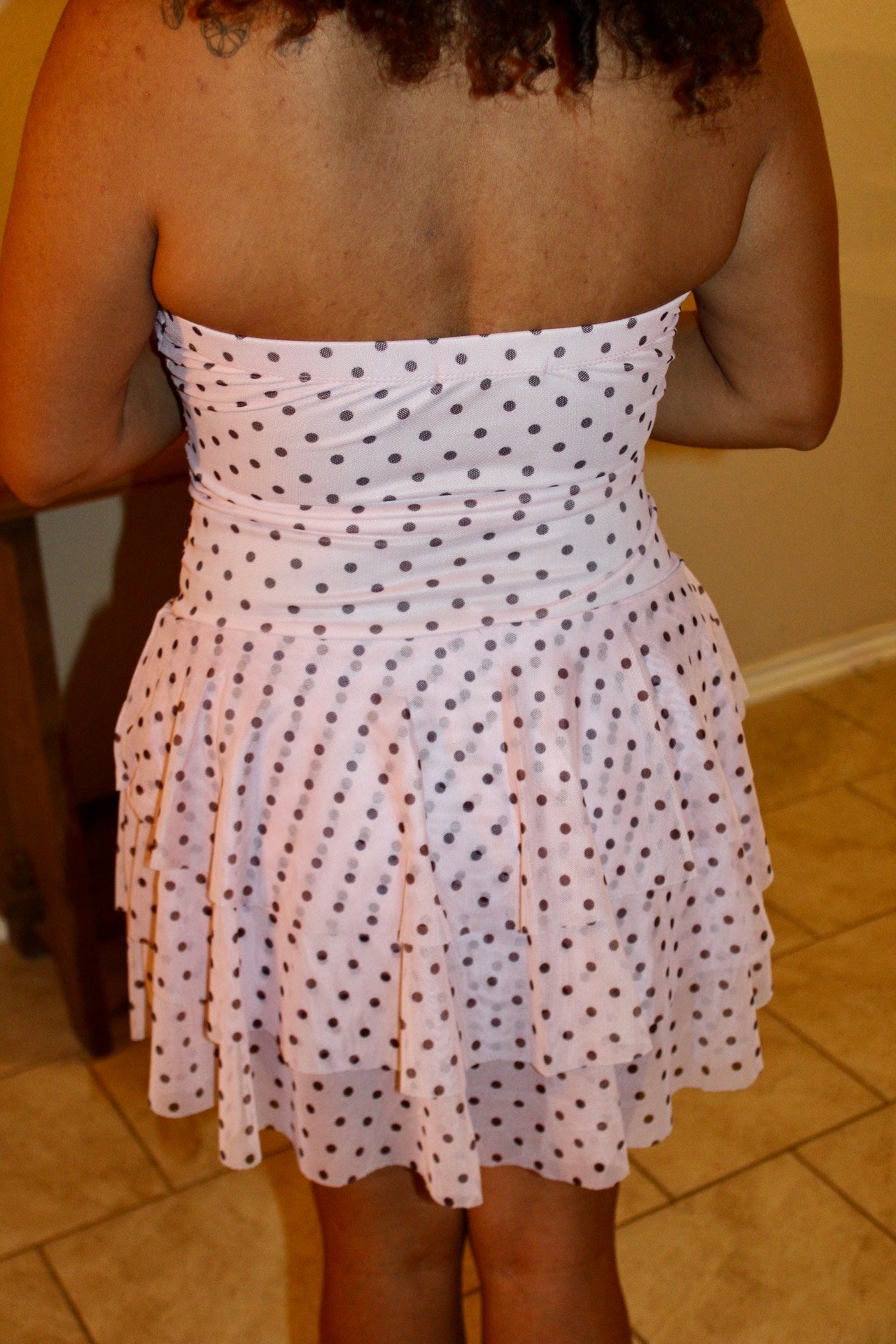 Eudora Halter Polka Dot Dress