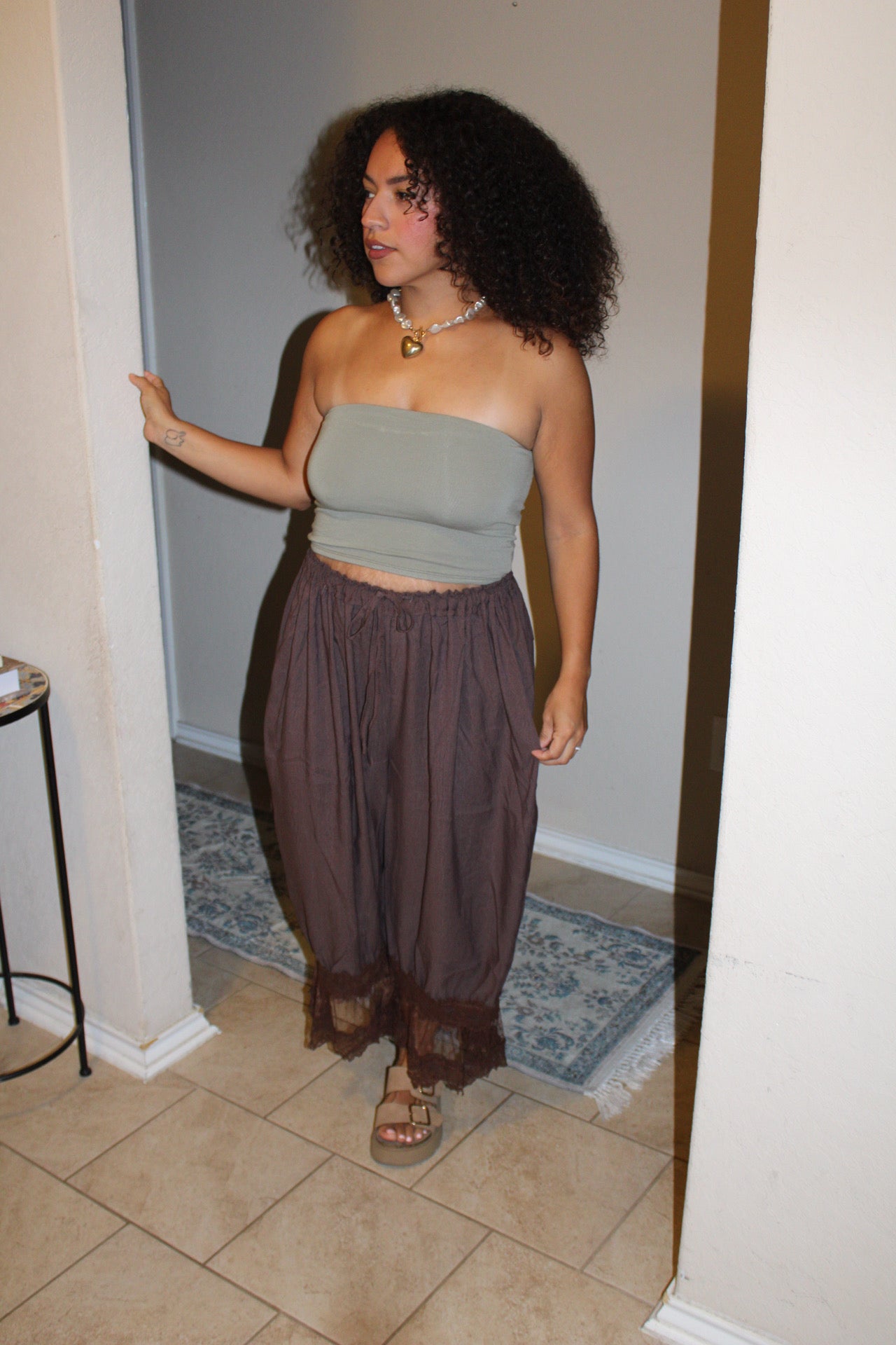 Elsie Lace Lantern Pants
