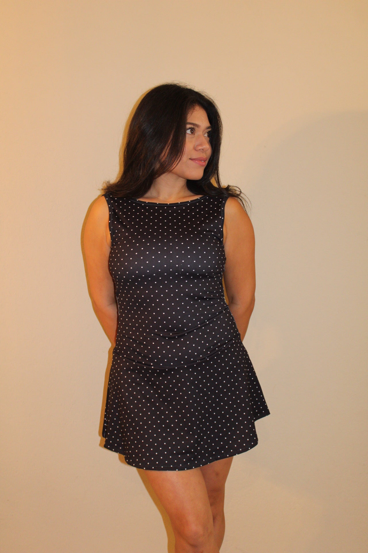 Penny Polka Dot Drop Waist Dress