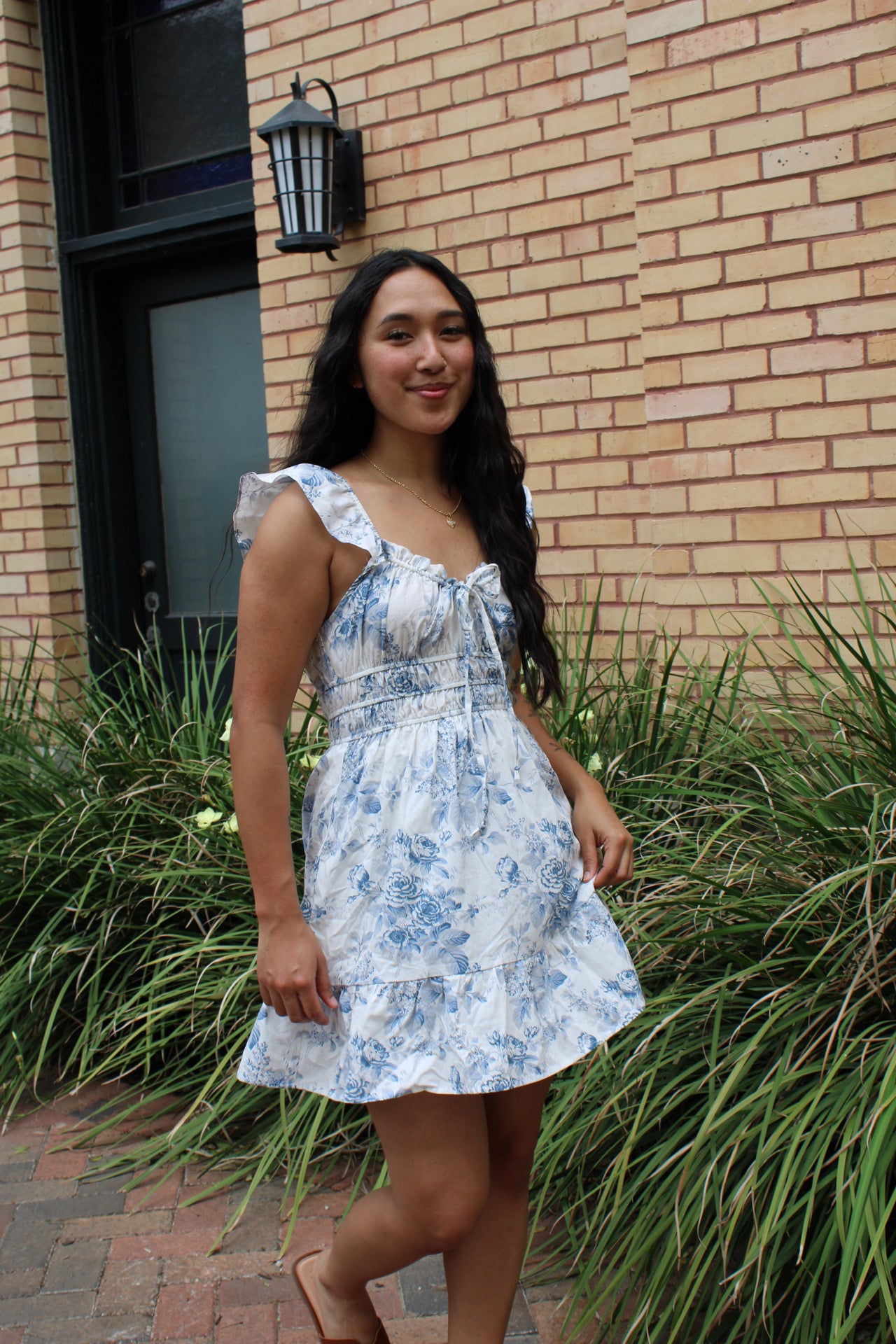 Marilyn Toile Floral Dress