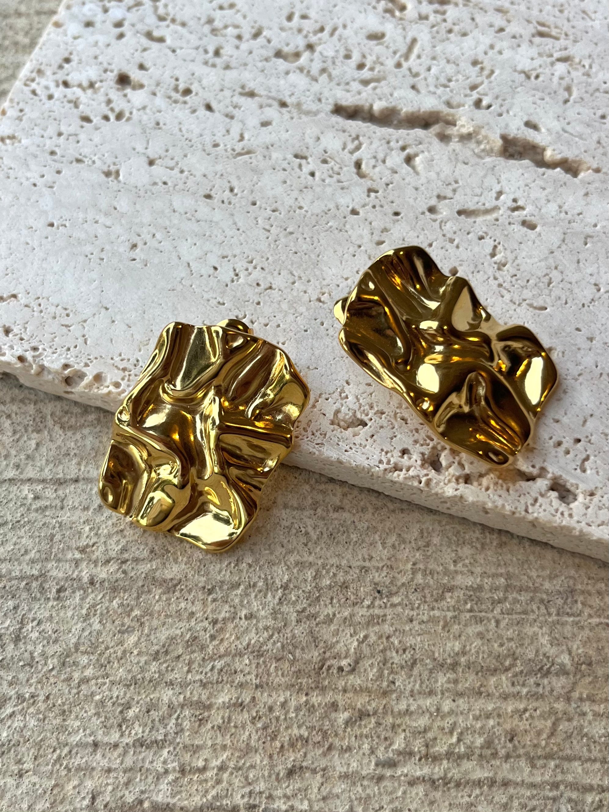 Statement Hammered Studs