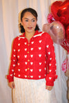 Cupid's Cozy Heart Cardigan