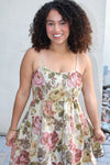Eloisa Vintage Floral Flare Dress