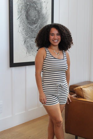Elena Striped Shorts Set