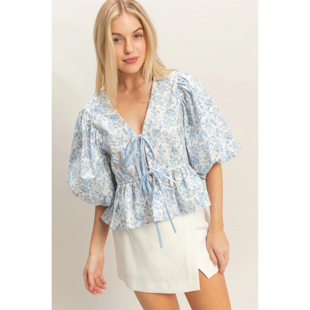 ほぼ未使用☆アメリ DOUBLE PUFF SLEEVE BLOUSE Ameri VINTAGE - ほぼ未使用☆アメリ DOUBLE PUFF SLEEVE BLOUSEの通販