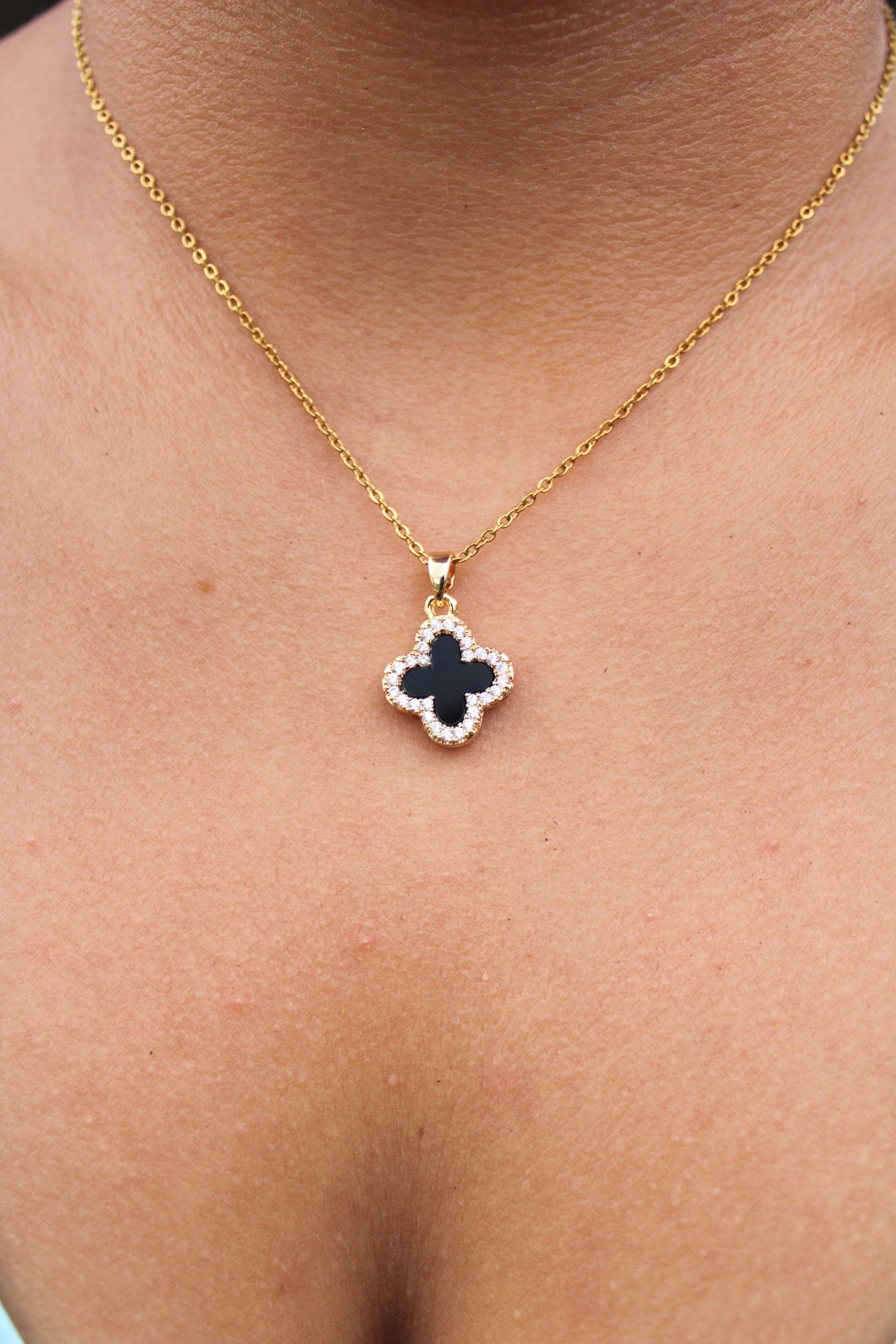 Diamond Lucky Clover Necklace