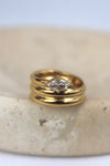 Monica Diamond Spiral Ring