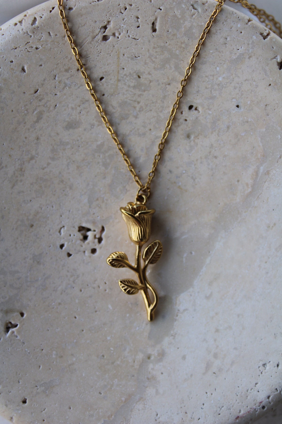 Beauty in the Beholder Rose Necklace