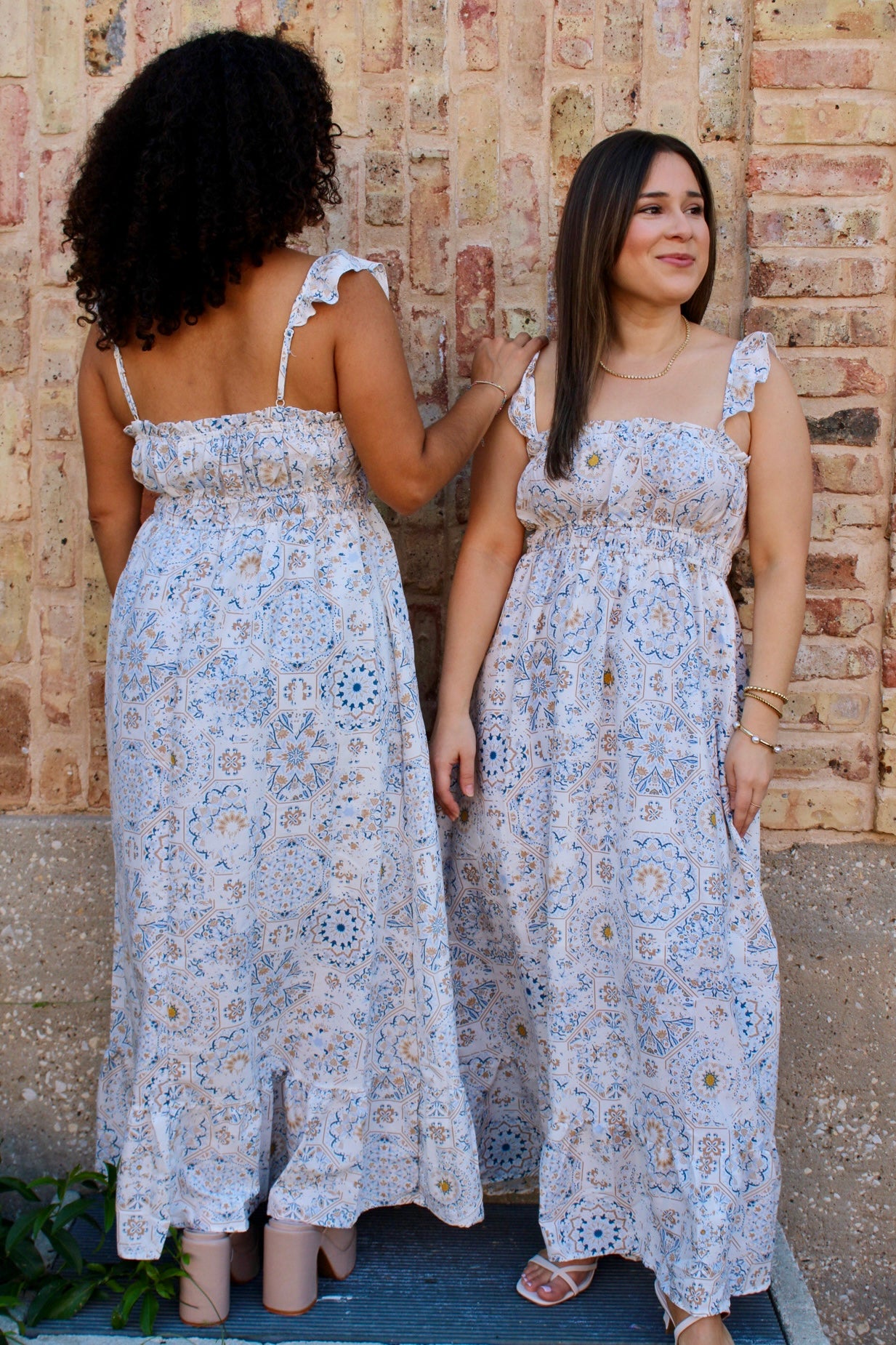 Yoatzi Flutter Strap Woven Dress