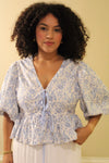Pria Puff Sleeve Floral Top