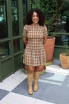 I’m an Autumn Plaid Smocked Dress