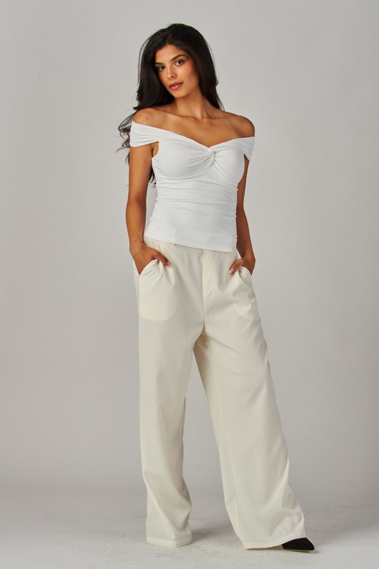 Monique Twisted Front Versatile Top