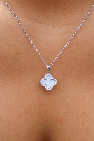 Diamond Lucky Clover Necklace