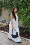 All Natural Contrast Trim Maxi Dress