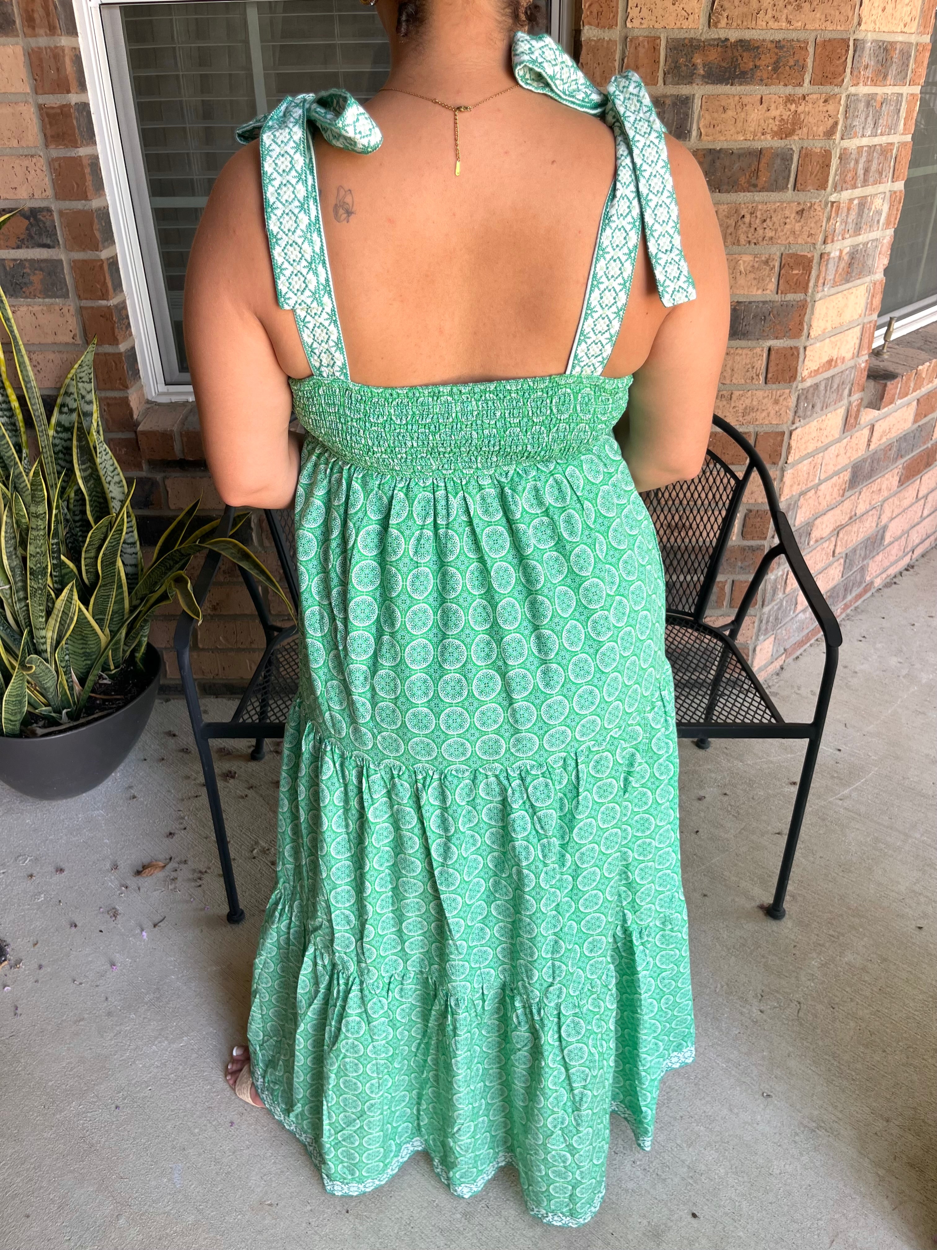 Mosaic Charm Maxi Dress