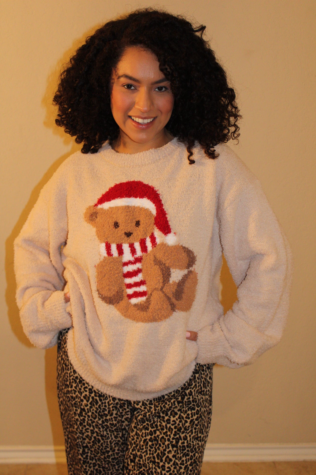 Fay Cozy Festive Teddy Bear Sweater