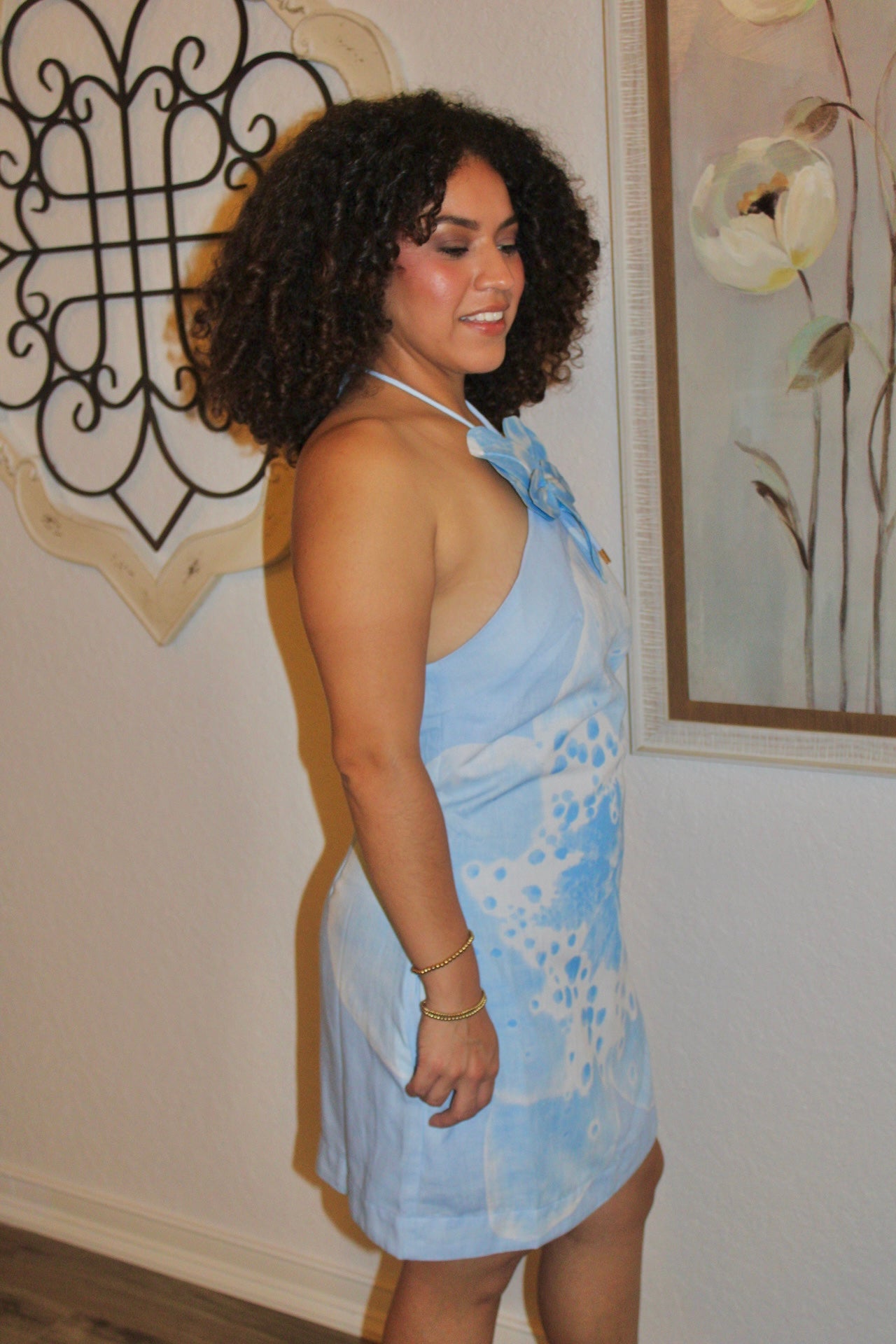 Alana Orchid Halter Dress