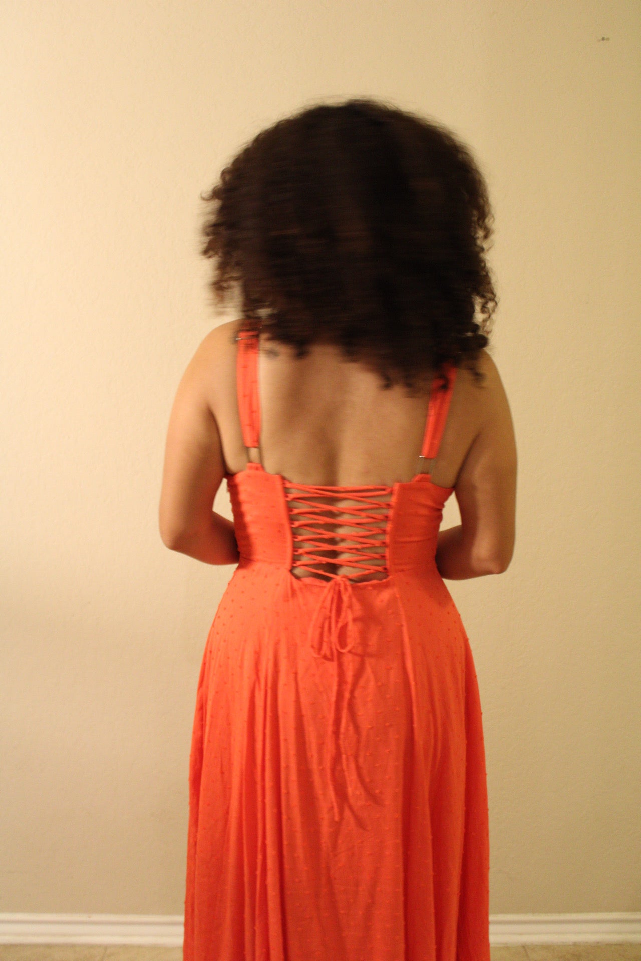 Baevly Corset Boned Tie Back Dress
