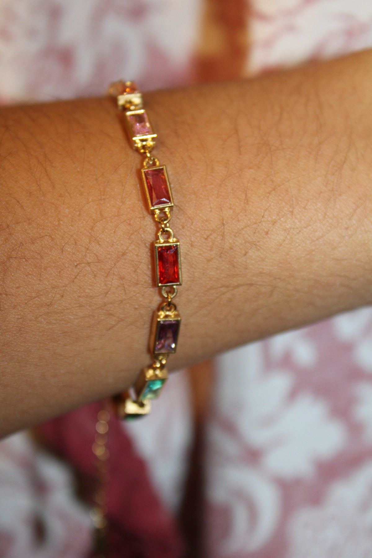 Viv Vintage Baguette Gemstone Bracelet