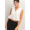 Eyelet Embroidered Tie Top