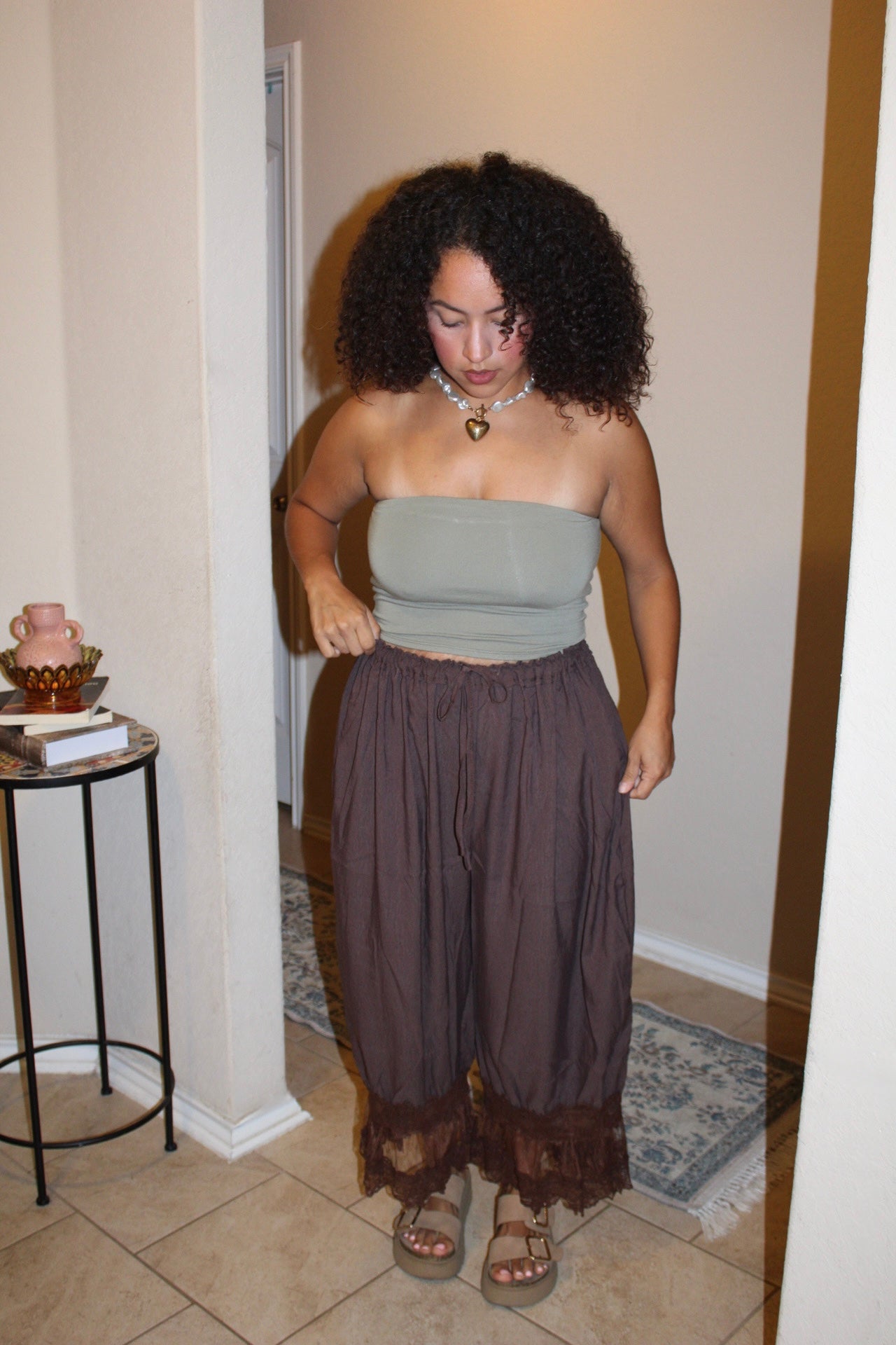 Elsie Lace Lantern Pants